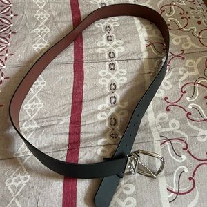 Torrid Reversible Belt Faux Leather Black Brown